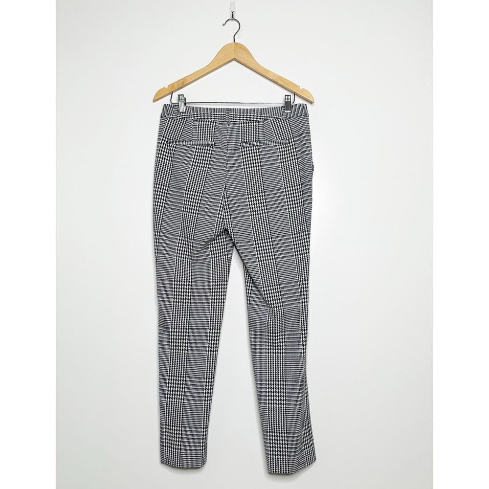 Banana Republic Ryan Black & White Houndstooth Plaid Trousers Size 4 - Picture 3 of 8